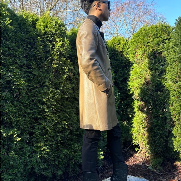 Tan/Camel coloured Leather Jacket - Picture 5 of 7